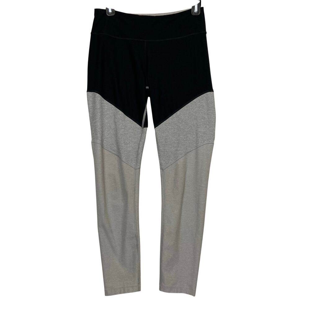 Outdoor Voices Women's Gray Colorblock Tritone Athleisure Yoga Leggings Medium
